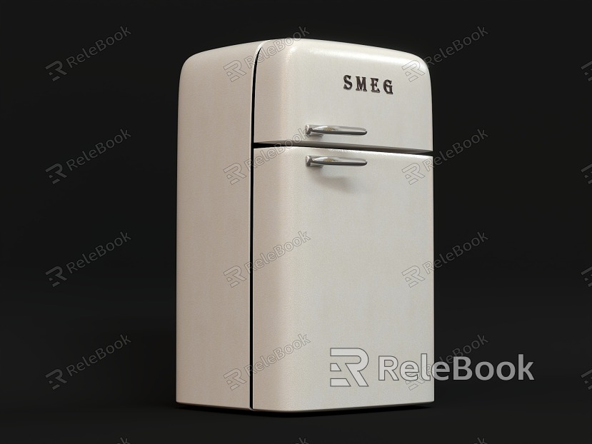 Refrigerator Freezer Retro Refrigerator Internet Celebratory Refrigerator Small Refrigerator Kitchen Appliances Kitchenware Household Appliances model