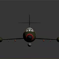 Camouflage Military Aircraft Model With Green Beige Body Red Nose And Missiles