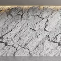 Modern Gray Stone Background Wall Featuring Rough Texture Natural Cracks And Lighting 3d model