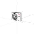 White Air Conditioner Fan With Modern Design And Efficient Cooling System