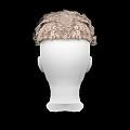 Game And Movie Character With Curly Blonde Wig On Mannequin Head