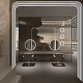 Modern Beauty Salon Interior Design With Reception Counter Mirrors Decorative Lighting And Elegant Decor
