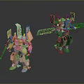 Mech Warrior Mech Soldier Machine Battlearm Mechanical Battlearm Machine Fighter Robot 3d model