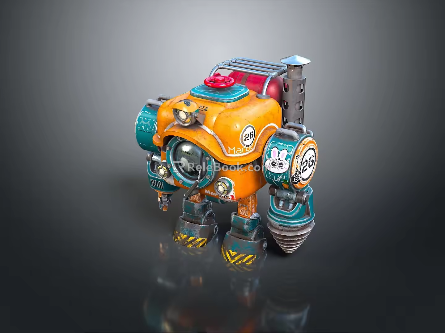 Mech Warrior Mech Soldier Machine Battlearm Mechanical Battlearm Machine Fighter Robot 3d model