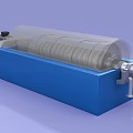 Industrial Horizontal Centrifuge Equipment With Transparent Cover And Screw Conveyor System