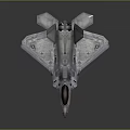 Modern Military Fighter Jet With Advanced Stealth Design And 3D Model