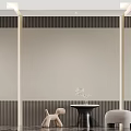 Modern Open Concept Living And Dining Room Interior With Contemporary Design And Decor