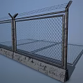 Modern Metal Fence With Black Support Frames And Structural Design For Outdoor Areas