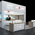 SODOO Exhibition Booth Showcasing Smart Home Solutions With Modern Product Display And Digital Screen