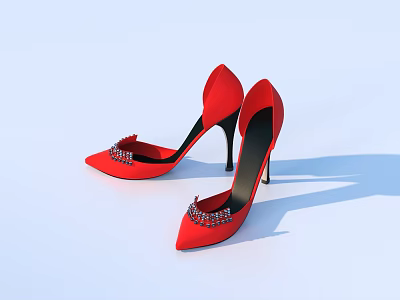 Shoes High Heels Stiletto Shoes 3d model