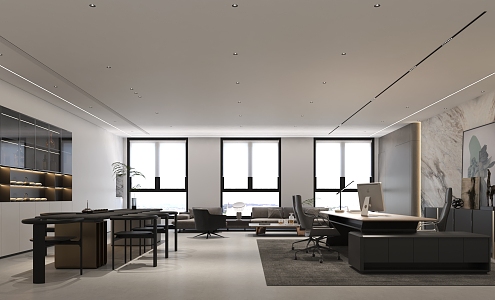 Modern Office Chairman's Office 3d model