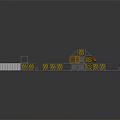 Cartoon Style 3D Obstacle Course Scene With Metal Platforms And Colored Blocks