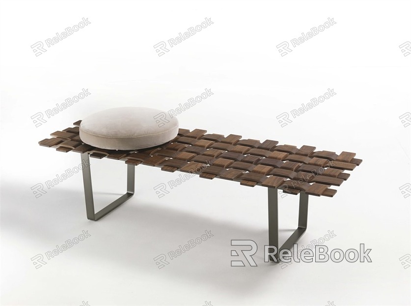 Modern bed end stool model