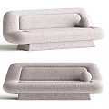 Olive Green Modern Upholstered Sectional Sofa With Curved Design And Comfortable Cushions