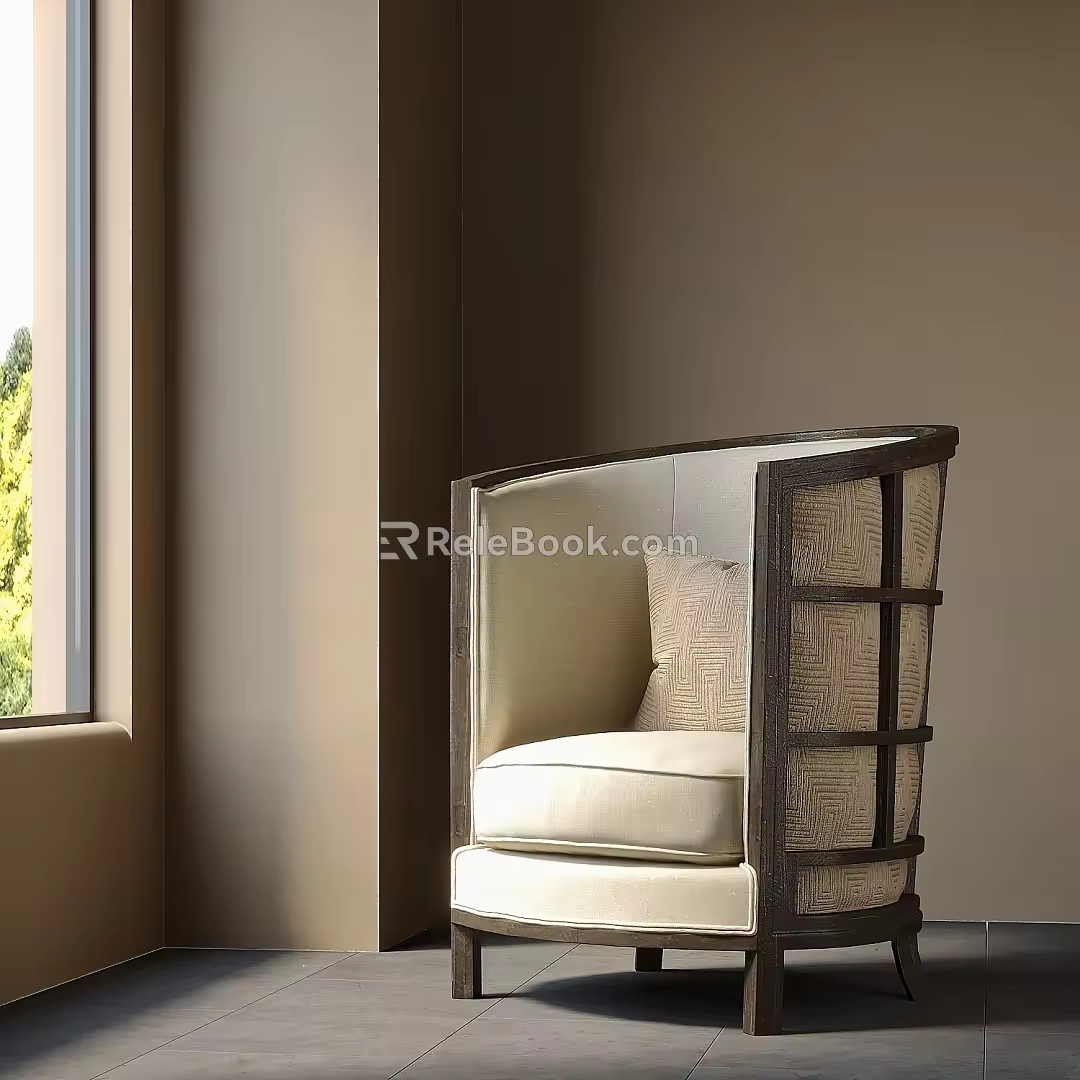 Single sofa 3d model