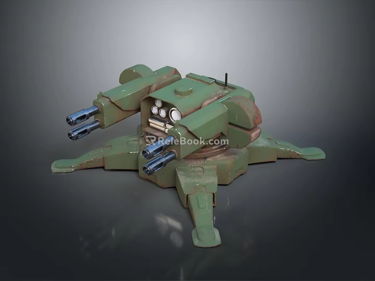laser tower turret turntable sci-fi tower defense game tower defense sci-fi turret game turret game turret 3d model