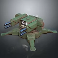 laser tower turret turntable sci-fi tower defense game tower defense sci-fi turret game turret game turret 3d model