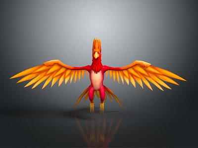 bird game animal cartoon animal realistic animal 3d model