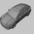 White Porsche SUV With Black Roof UK License Plate Modern Exterior And Black Wheels