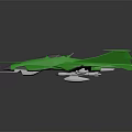 Futuristic Green Concept Aircraft With Sleek Design And Aerodynamic Features