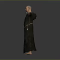 Wise Old Man Old Man Ancient Old Man Ancient Wise Warlock Taoist priest wizard mage 3d model