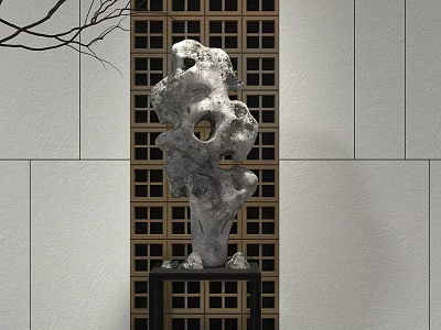 Taihu Lake Stone Sculpture 3d model