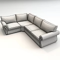 Navy Blue L shaped Casual Sofa Set With Upholstered Design And Comfortable Seating