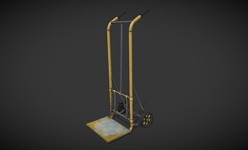 Trolley Cart Cargo Cart Shelf 3d model