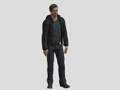 Digital Man Real Figure Foreigner Man Figure Adult Man High Precision 3d model