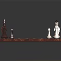 Modern Chess Wooden Chess 3d model