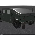 Green Military Tank Exterior Design Featuring Front Headlights And Large Off Road Tires