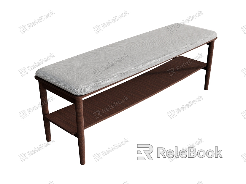 Bed End Stool Bench Shoe Stool Low Stool Foot Stool model