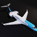 NordStar Passenger Plane With White And Blue Livery And Registration RA67232