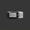 White Classic Sedan With Sleek Body Design Black Windows And Dark Wheels