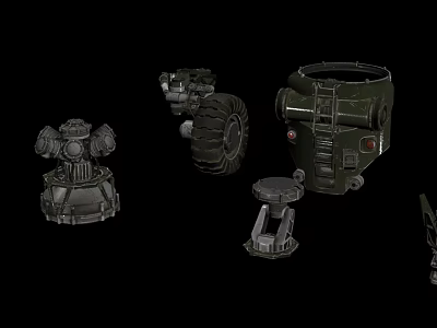 Other Mechanical Industrial Components And Various Machinery Parts Engineering Design 3d model