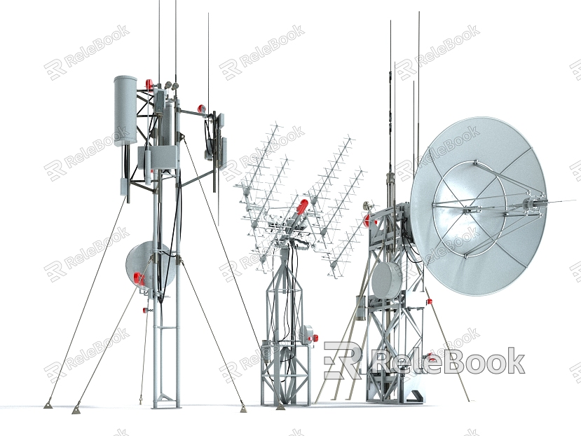 Style Public Facilities Antenna Signal Tower Base Station Communication Tower model