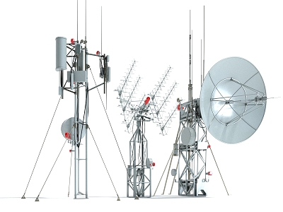 Style Public Facilities Antenna Signal Tower Base Station Communication Tower model