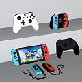 Modern gamepad game console controller 3d model