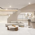 Elegant and Friends Clothing Store Spacious Interior with Mannequins Rocks and Lighting