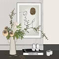 Modern Ornaments Combination Decorative Ornaments Combination Vase 3d model