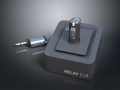 Headphone Audio Relay G10 Transmitter Device With Plug And Compact Design 3d model