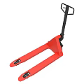 Industrial Red Manual Pallet Jack With Ergonomic Handle And Steel Forks Equipment