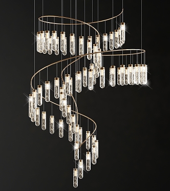 Modern Crystal Chandelier Decorative Crystal Chandelier 3d model