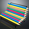 Colorful Pencil Holder Rack With Sturdy Metal Frame For Home Office Use