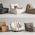 Stylish Bean Bag Chairs With Various Designs And Colors For Living Room Decor