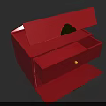 Elegant Pink Drawer Cabinet With Open Storage And Yellow Decorative Ornaments