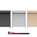 Modern Roller Shutters In Black Gray And Beige Colors For Home Exteriors
