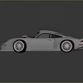 Silver Sports Car With Sleek Aerodynamic Exterior And Stylish Alloy Wheels