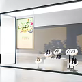 Modern Display Cabinet Window Display Props Women's Shoes Booth Shape Display Shoes Shop Window Display Cabinet 3d model