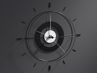 Modern Clock 3d model